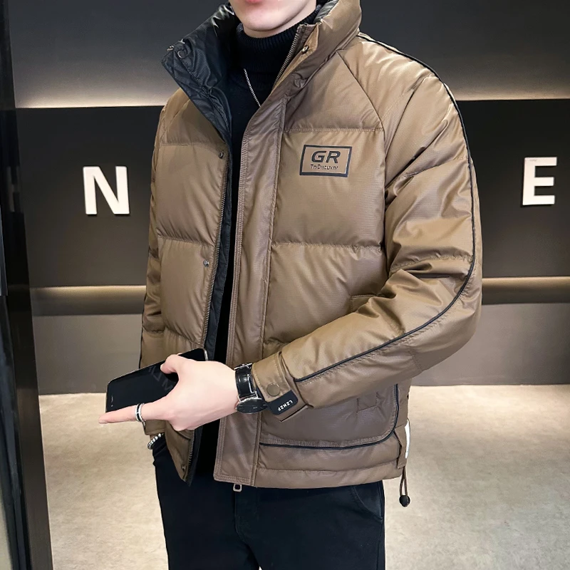 冬季外套男士加厚棉服潮流潮牌帅气短款立领棉衣男生青年冬装袄子