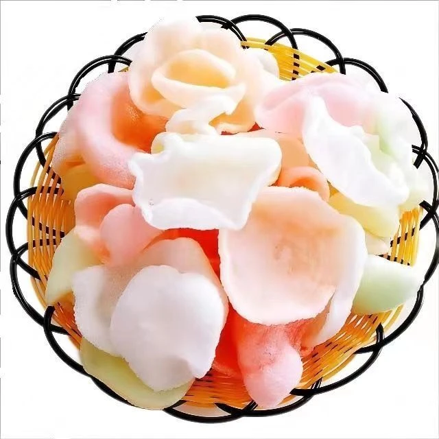 鲜虾片自炸散装龙虾片彩色网红虾片半成品零食需油炸大连特产食用