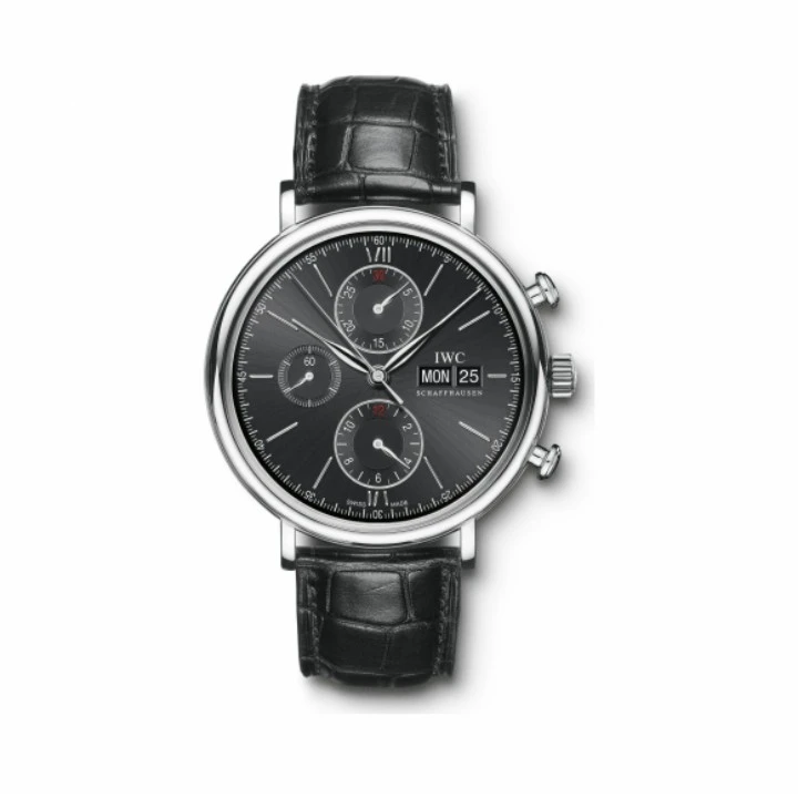 95新 IWC/万国 单表/万国周年纪念自动机械黑盘计时42mm/5048930