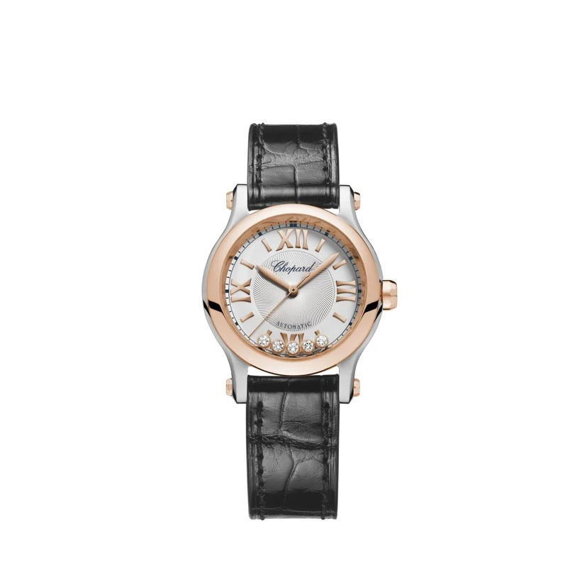 99新 Chopard/萧邦 萧邦快乐钻五钻女表30表径皮带