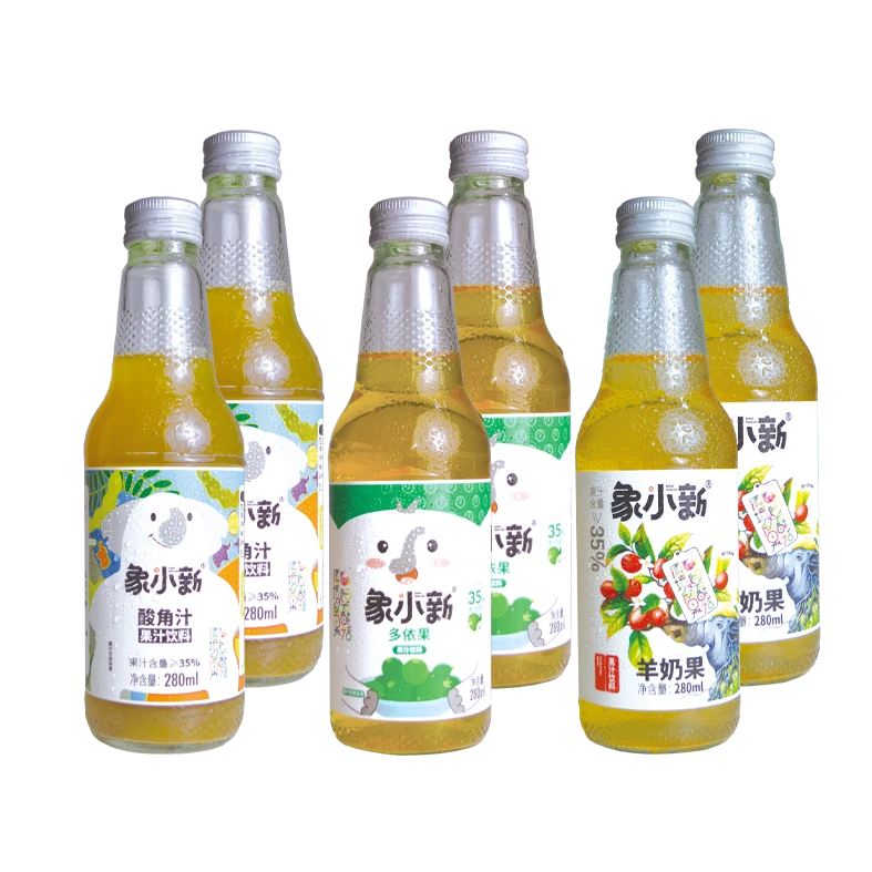 象小新3种果汁/酸角/多依果/羊奶果生态酸甜可口劲爽消夏果味饮料