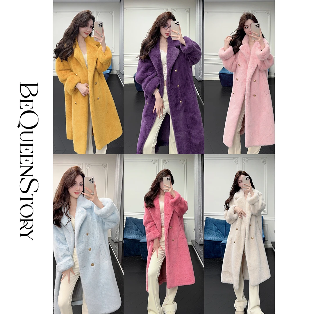 BeQueenStory【冰雪城堡】气质高级感防风保暖麂皮绒秋冬厚外套