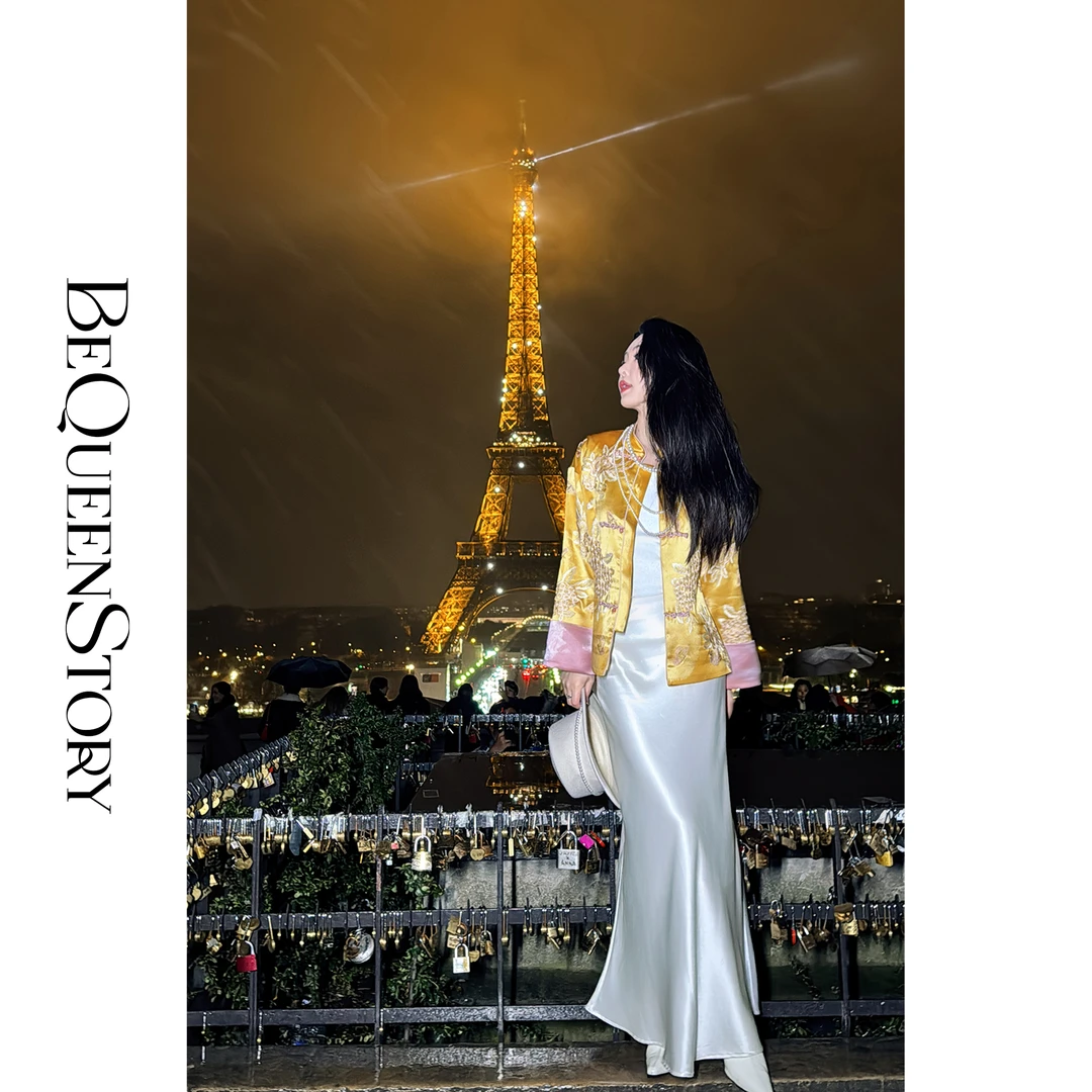 BeQueenStory【流光曲线】时尚轻奢设计感醋酸显瘦上档次半身裙2025