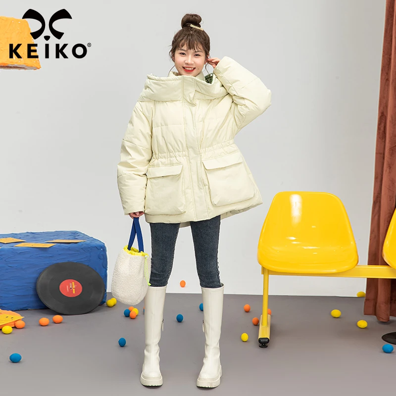 气质高级感显瘦羽绒服女冬季新款90%白鸭绒时尚拼色加厚连帽外套