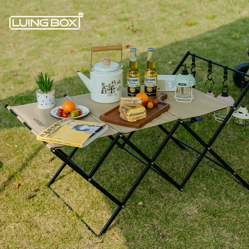 LUING BOX露营盒子 悠然两用置物架 便携式可折叠铝合金桌 专场款