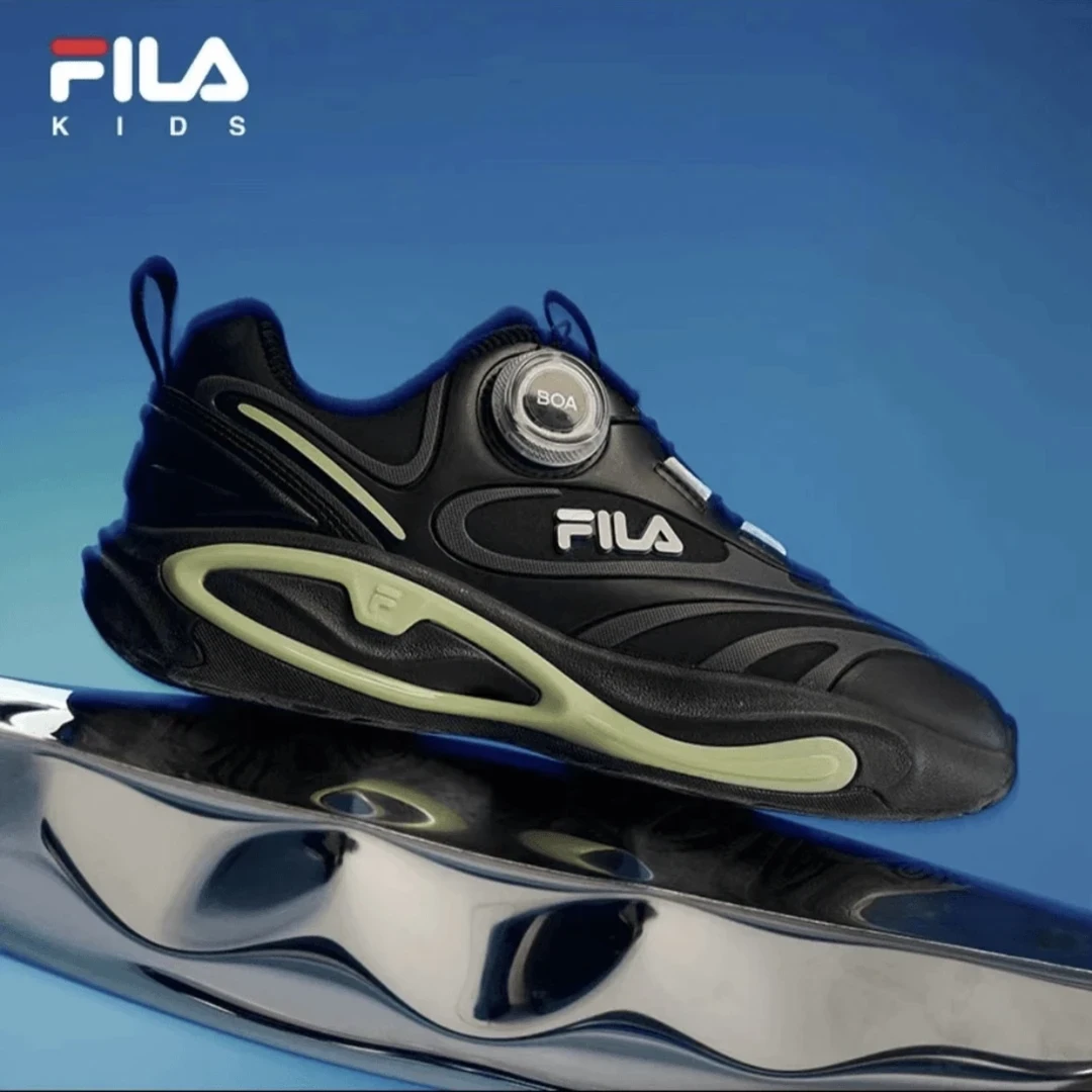 【放射线】FILA斐乐儿童男女8-16岁大童南北方跑鞋K15B441105F/11