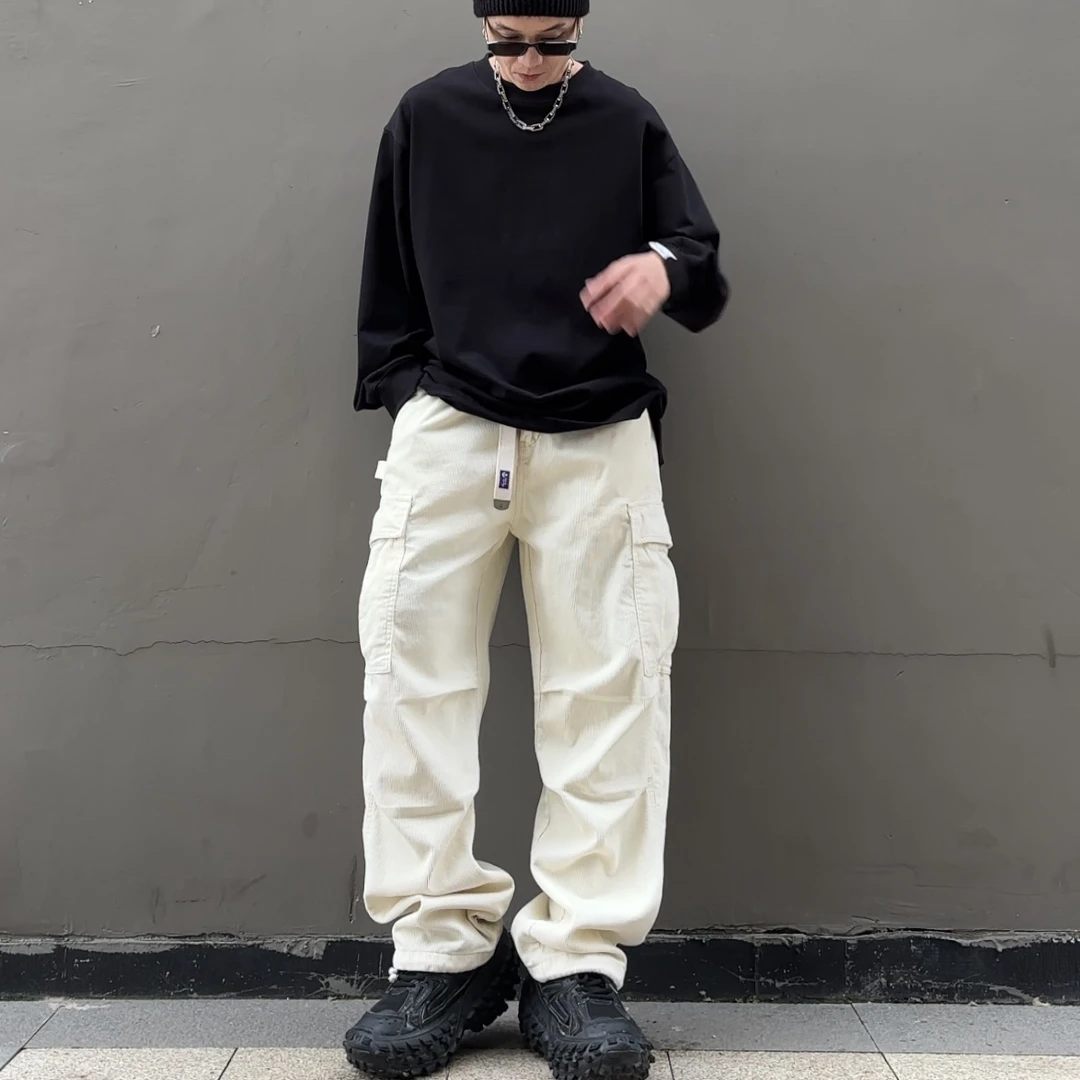 紫标系列工装伞兵裤，男女同款工装伞兵裤