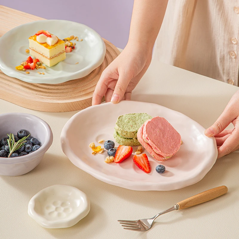 肆月奶油马卡龙色陶瓷饭碗汤碗糖果色早餐碗家用高颜值燕麦沙拉碗