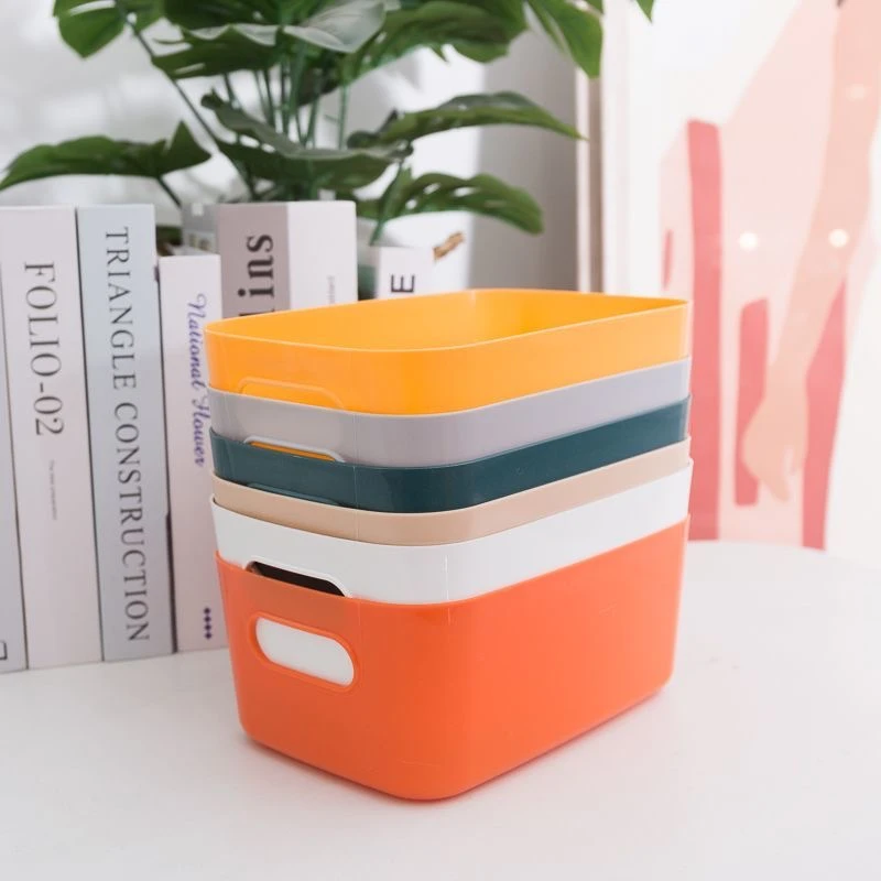 彩虹桌面收纳盒整理盒收纳盒多功能杂物宿舍收纳筐