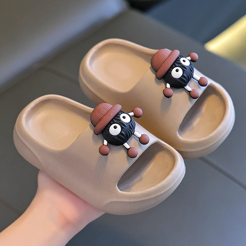 夏季EVA软底防滑卡通室内居家大童小童小孩洞洞鞋拖鞋拖鞋儿童