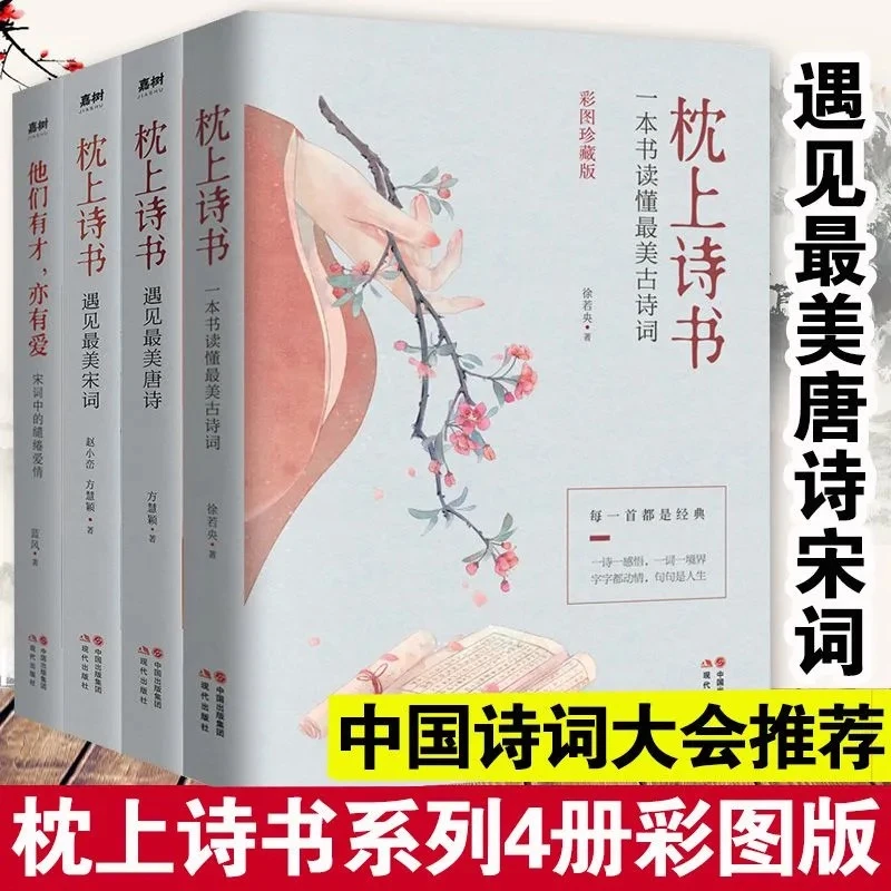 云麓【优选】正版全套4册 枕上诗书系列一本书读懂最美古诗词9.9