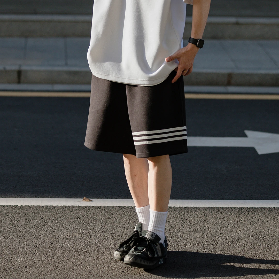 夏季新款潮流港风男士运动情侣休闲百搭经典抽绳舒适短裤 LF2473