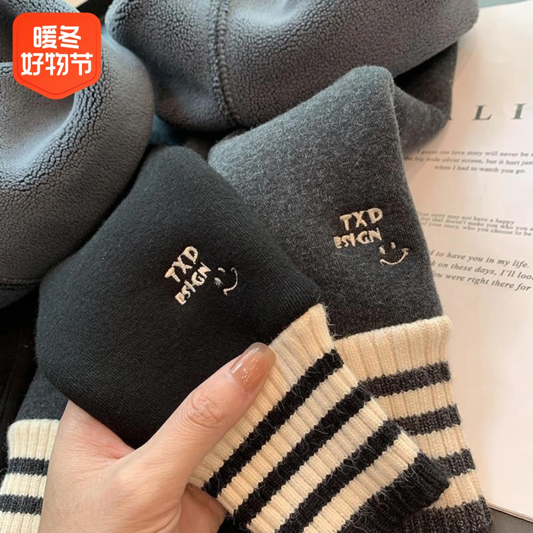 [锦初]女童打底裤加绒裤子儿童一体绒保暖裤冬季宝宝童装中小童弹