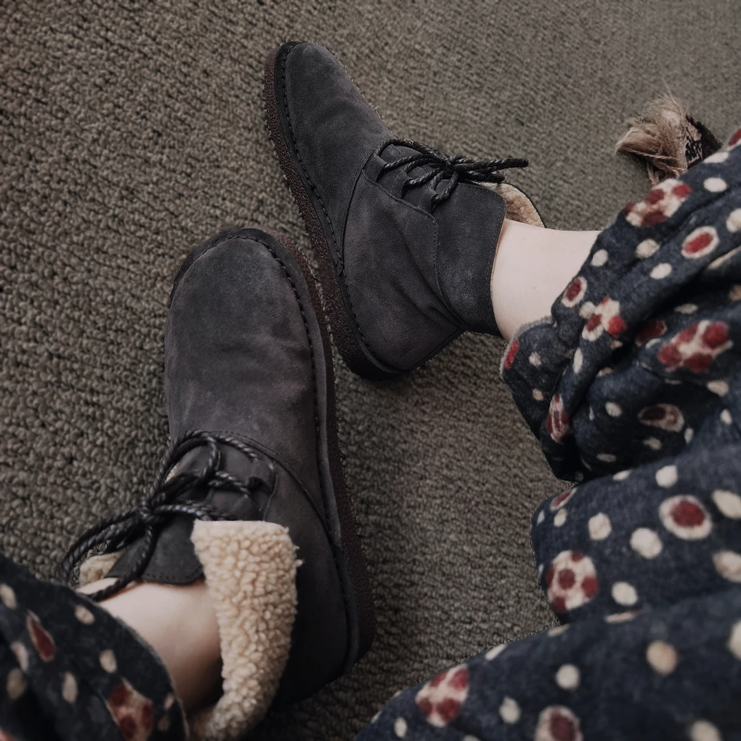 799复古真皮加绒短靴