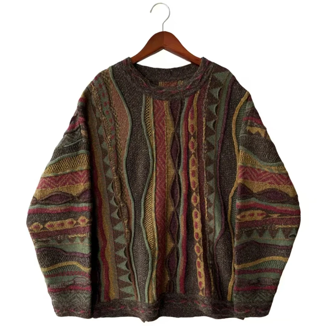 【云雾里】1211波普纹套头毛衣