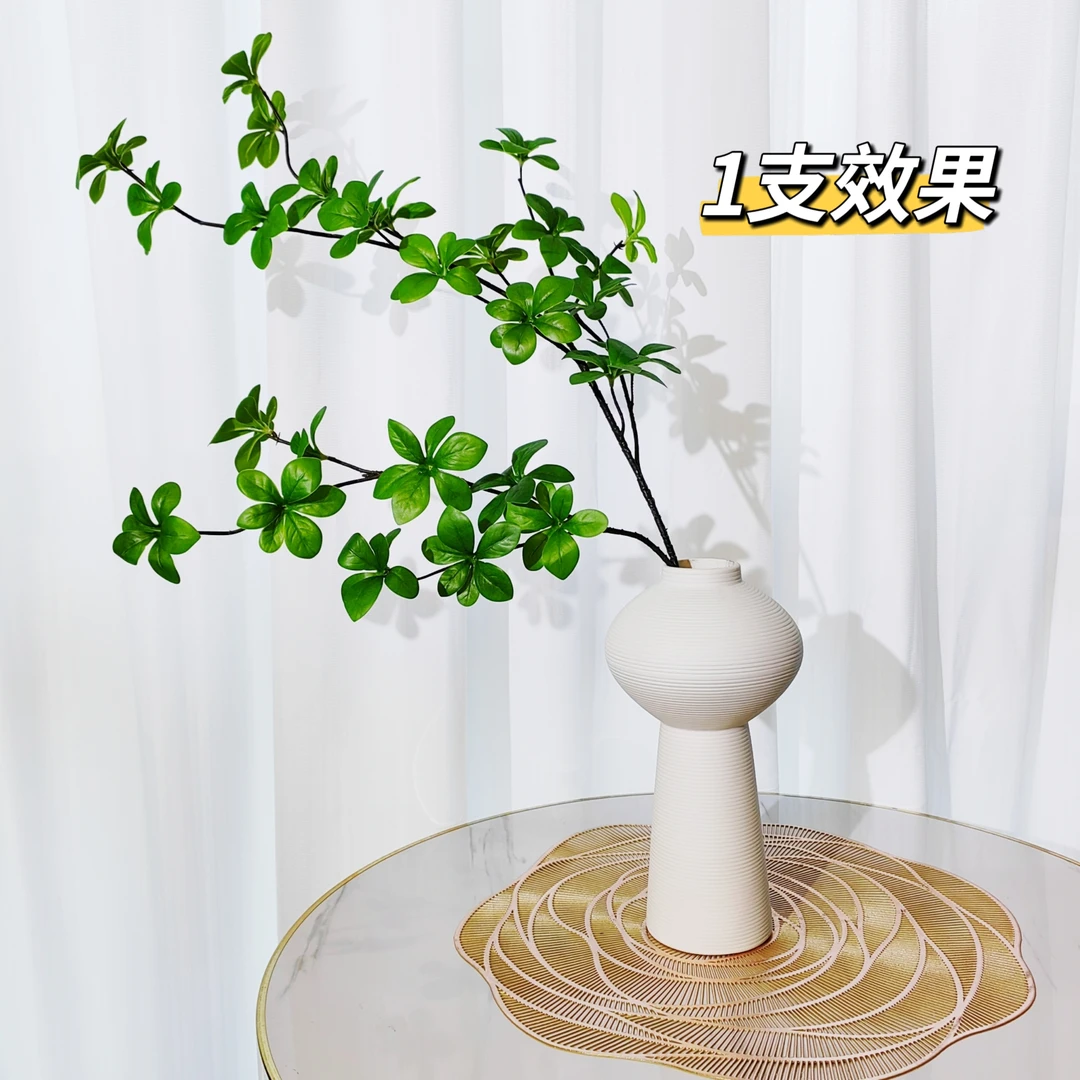 高档日系仿真吊钟绿植手感假树枝客厅植物装饰摆件餐桌家庭摆件