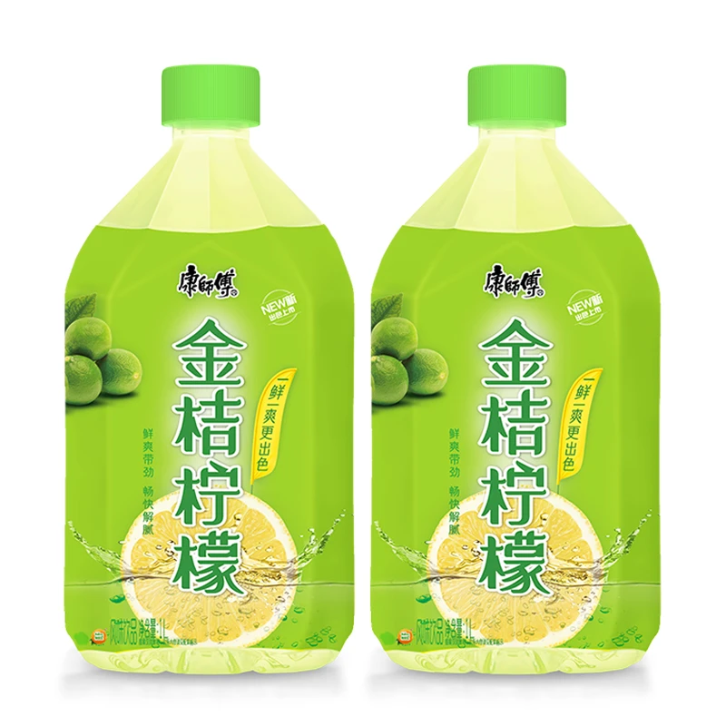 康师傅金桔柠檬果汁饮品 1L*2瓶
