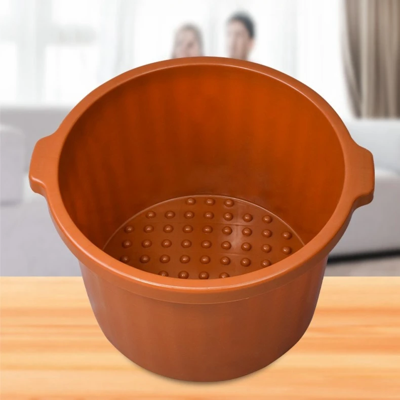 足浴桶加厚家用塑料泡脚盆足疗店沐足桶牛津桶加深耐摔双人非木桶