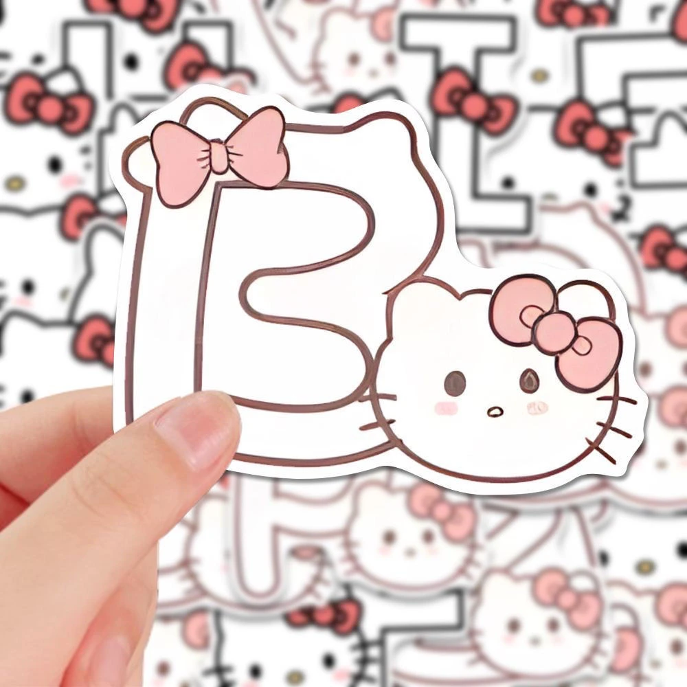 100张情侣卡通字母hellokitty贴纸三丽鸥diy笔记本手机行李箱防水