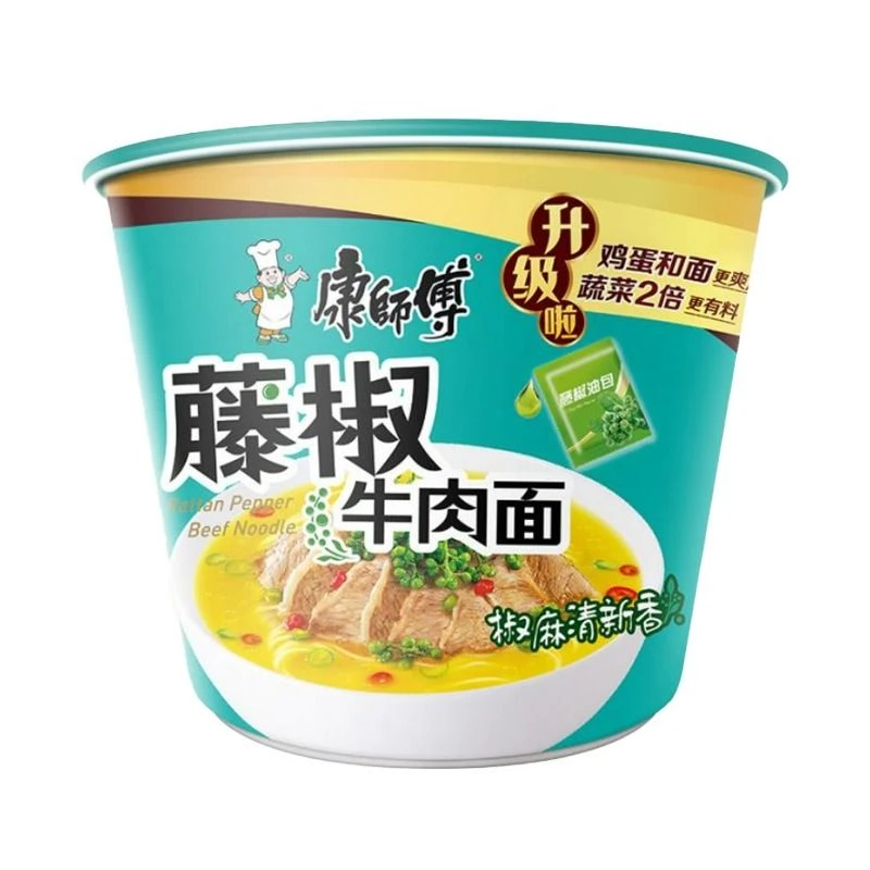 康师傅藤椒牛肉面104g/桶