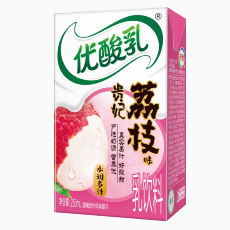 伊利优酸乳 贵妃荔枝味乳饮料250ml/盒
