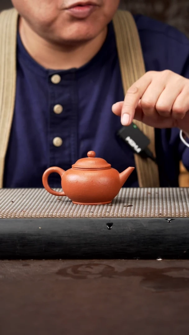 【闪购商品】紫砂茶壶粗砂朱泥 130cc 水平 037