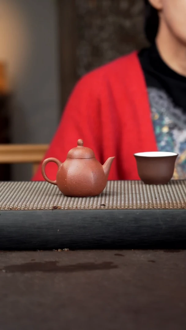 【闪购商品】紫砂茶壶朱砂 六方思婷90cc 041