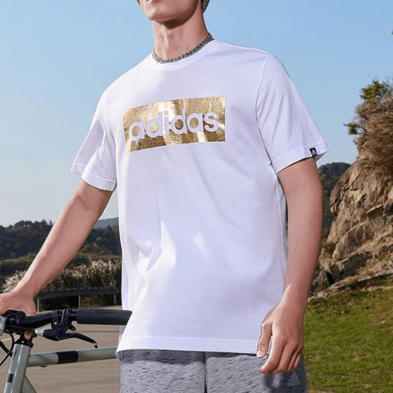 Adidas/阿迪达斯运动户外夏季百搭透气休闲潮流纯棉短袖T恤GS6281