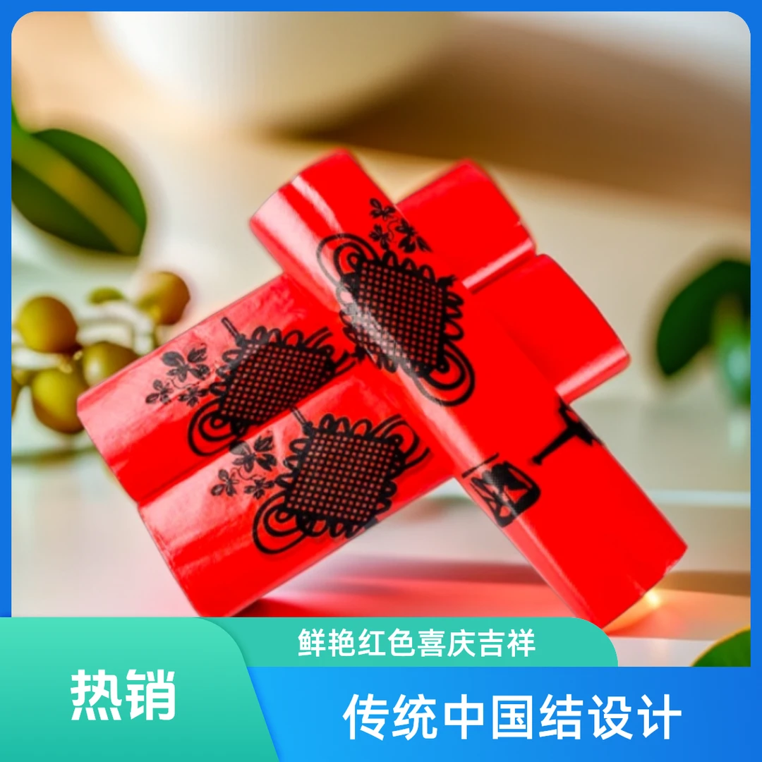 红色加厚中国结塑料袋鲜艳结婚喜庆客厅室内两用一次性办公室袋子