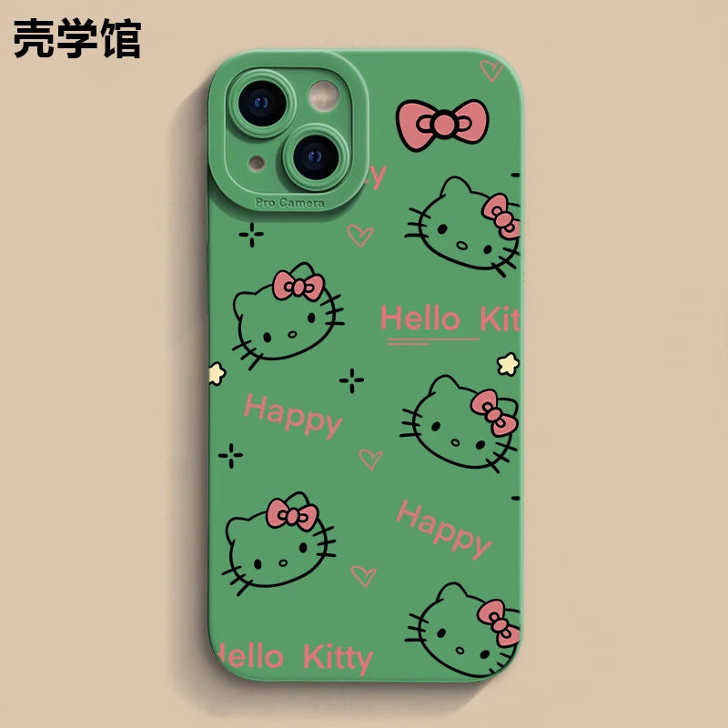 壳学馆线条凯蒂猫适用苹果15手机壳iphone14promax防摔软13创意12