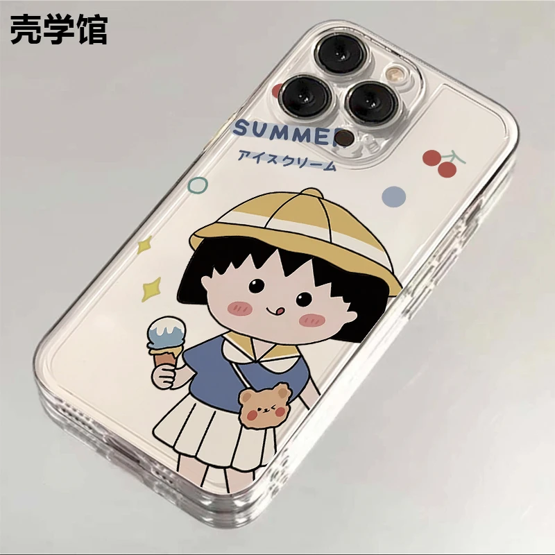 壳学馆甜品小丸子适用苹果15手机壳iPhone14透明13防摔全包12创意