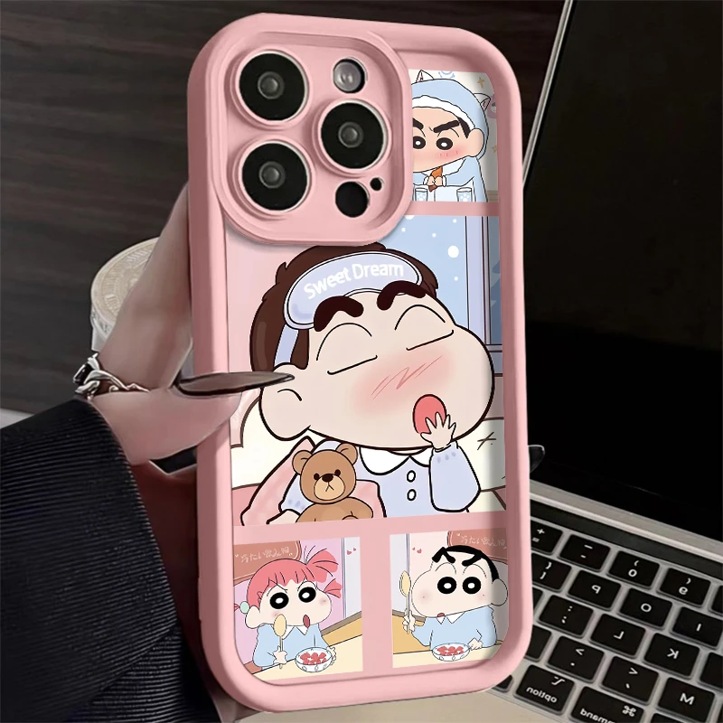 可爱小新适用iphone15苹果14promax手机壳华为OPPO荣耀vivo红米13
