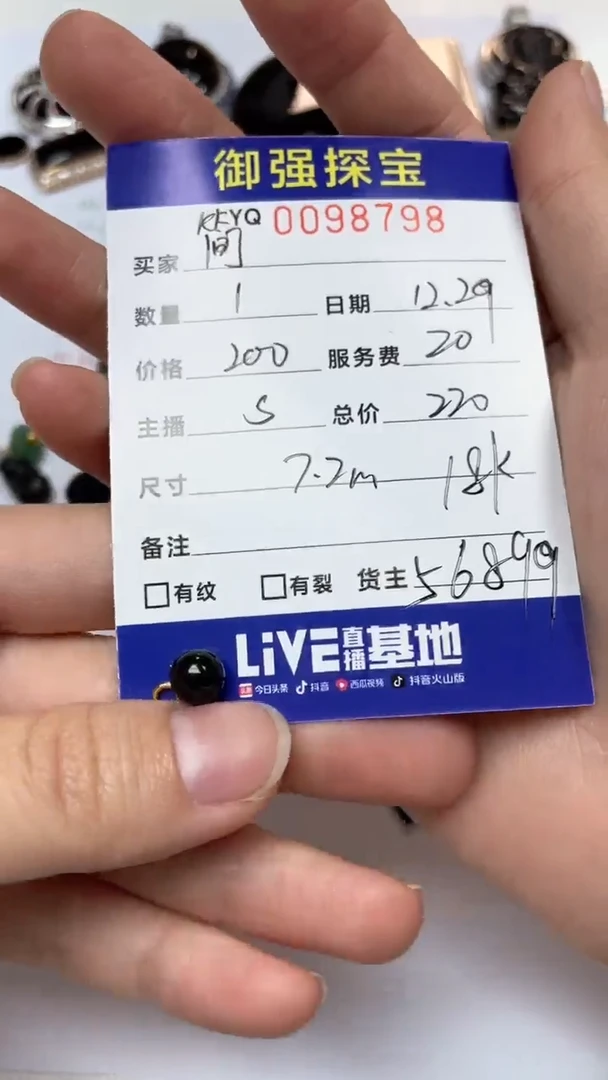 【闪购商品】翡翠颈饰未镶嵌在98798