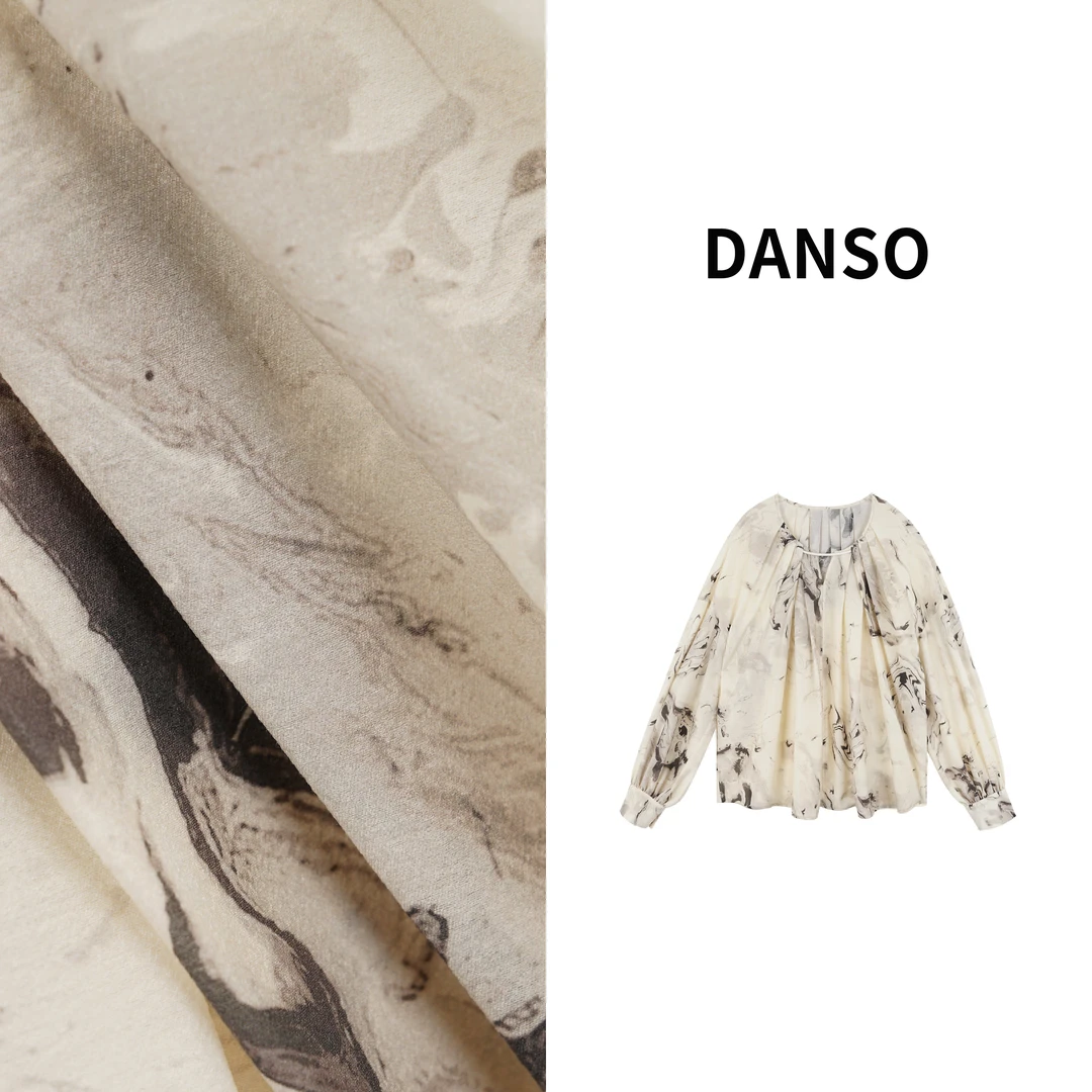 DANSO【千寻】玉美华春季衬衫女装上衣气质衬衣长袖时尚休闲BB2098