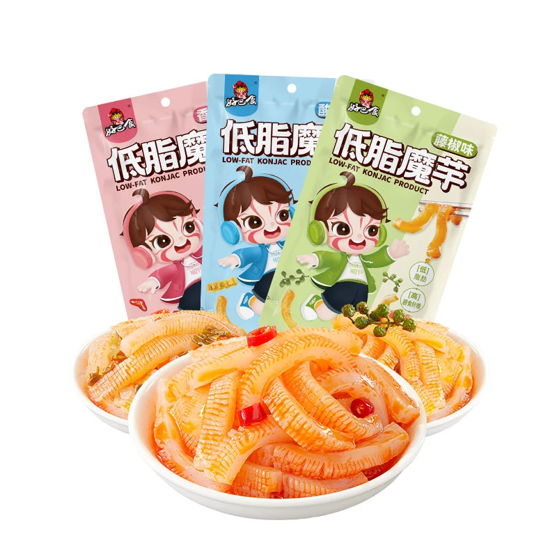 好巴食魔芋网红零食川味零食香辣味魔芋爽脆工艺DL