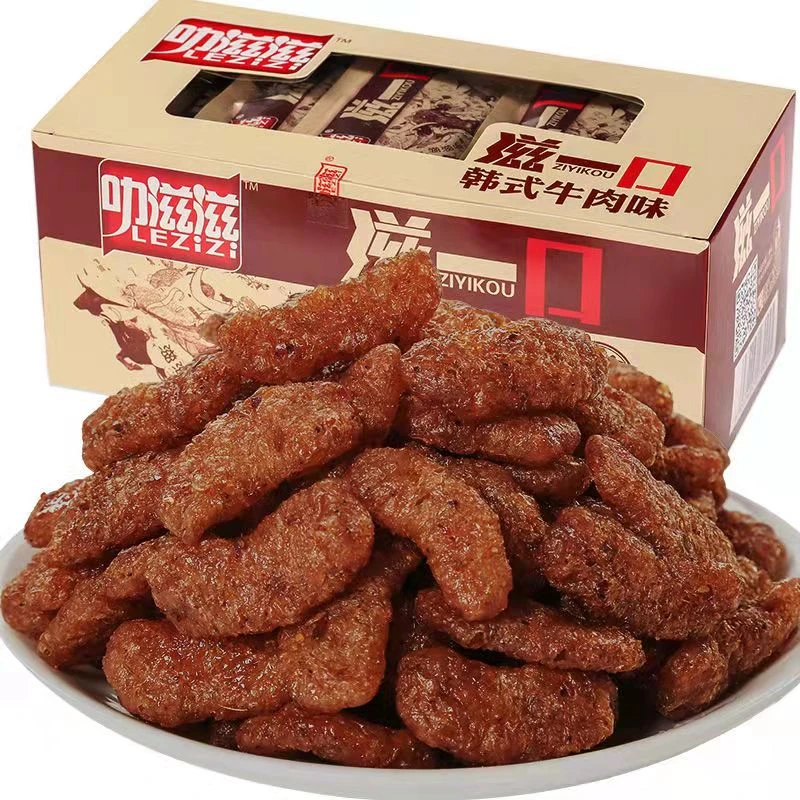 叻滋滋滋一口素牛肉香菇肥牛素肉韩式素牛肉香菇肥牛8090怀旧零食