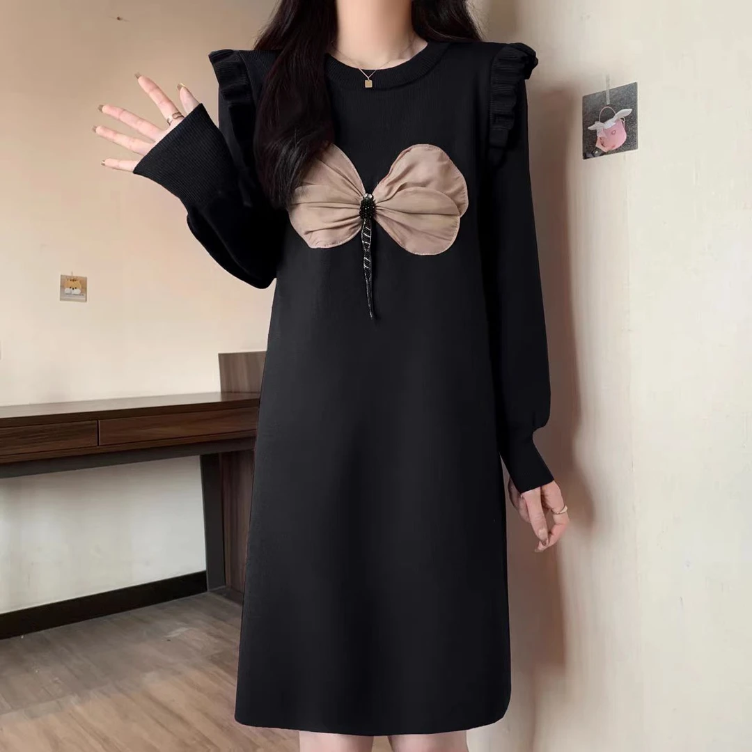 700-799【对应衣架编码下单】针织连衣裙气质洋气时尚法式减龄收腰