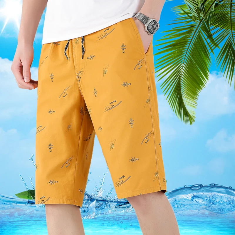短裤男士夏季2023新款五分裤休闲大码沙滩裤时尚男装舒适百搭中裤