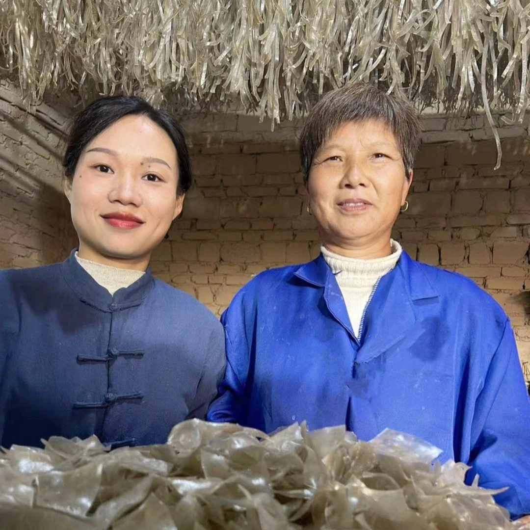湖南特产正宗纯红薯粉皮传统手工粉皮3斤（1500g)和5斤(2500g）散装