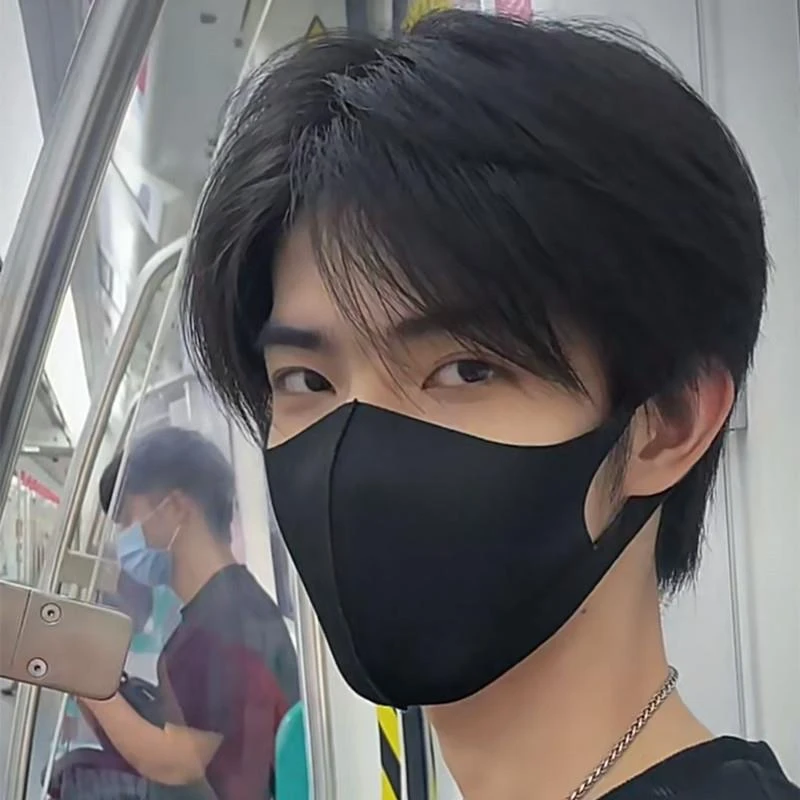 假发男短发中分浏海韩版帅气男士短直发自然蓬松日常仿真全头套式