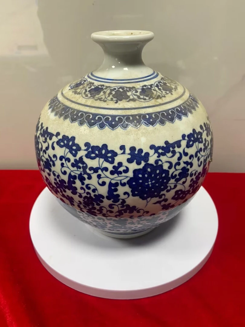 景德镇陶瓷器落地大花瓶手绘青花连年有余客厅手工复古家用中式