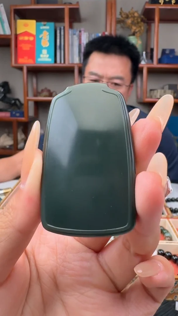 【闪购商品】和田玉颈饰未镶嵌青玉无事牌