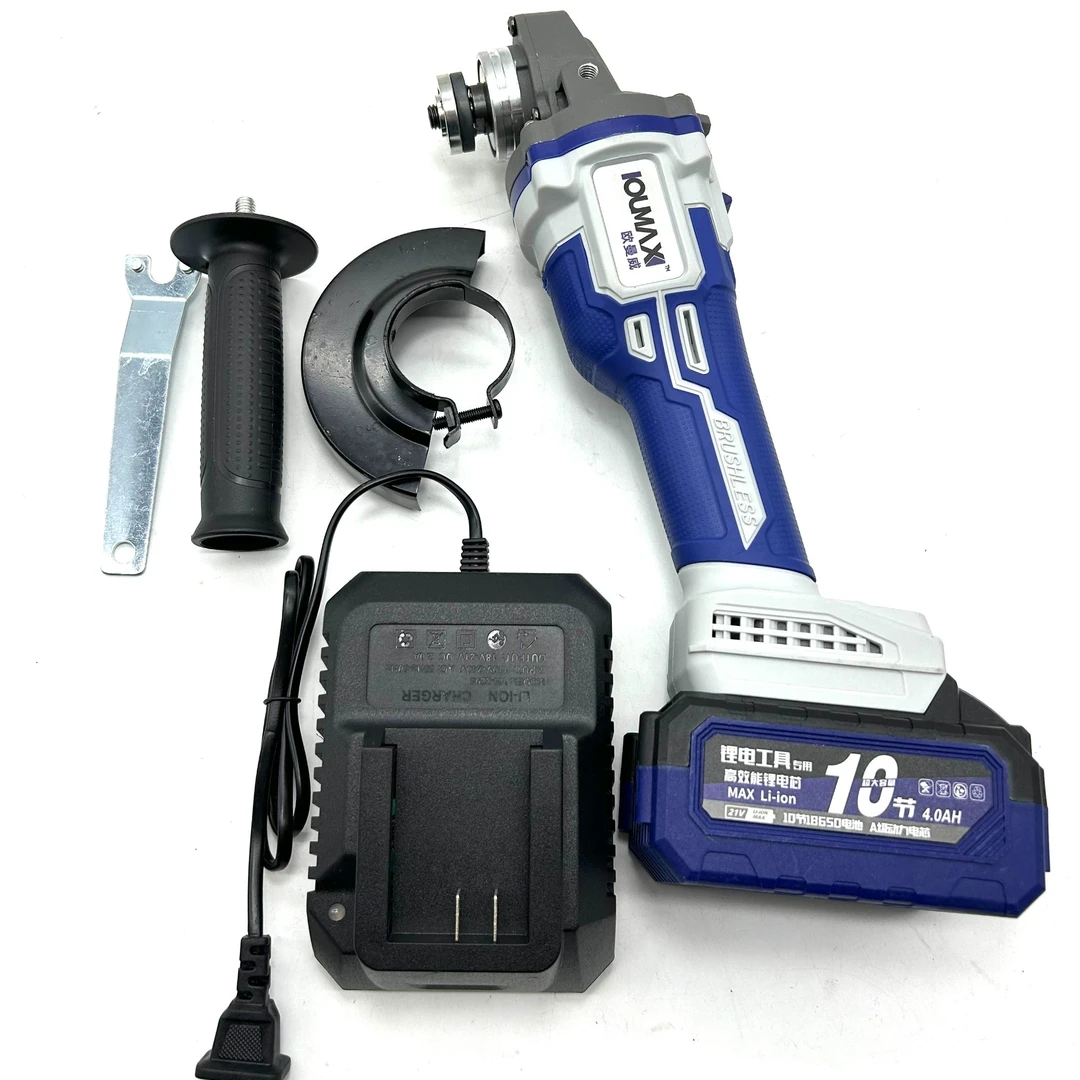 dj五金 纯铜无刷工业级锂电角磨机一电一机 DF