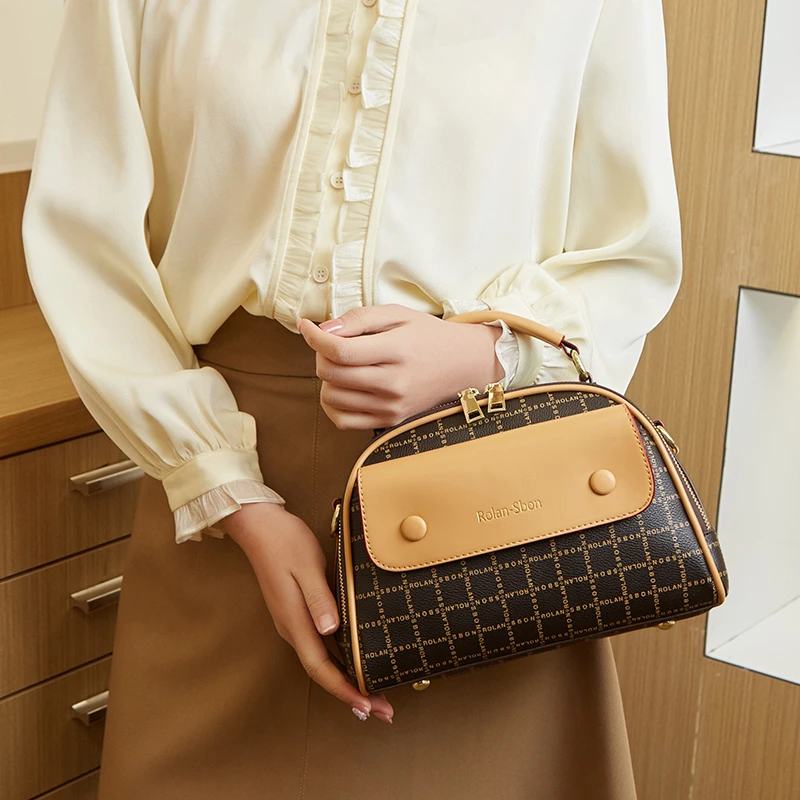 高颜值洋气女包包2025复古小方包新款斜挎包大容量时尚单肩手提包