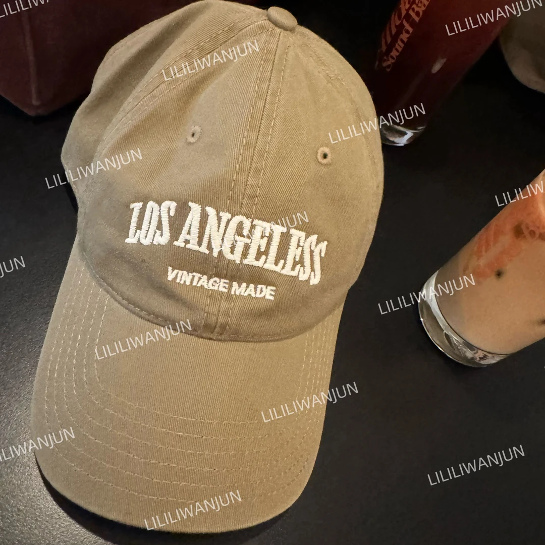 【婉君】潮牌字母刺绣棒球帽男女韩版百搭鸭舌帽显脸小LWJ24D4S2471