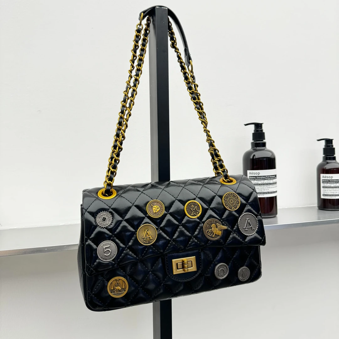 【佐伊甄选】SD-5109-小香黑轻奢女士时尚经典百搭通勤腋下托特包