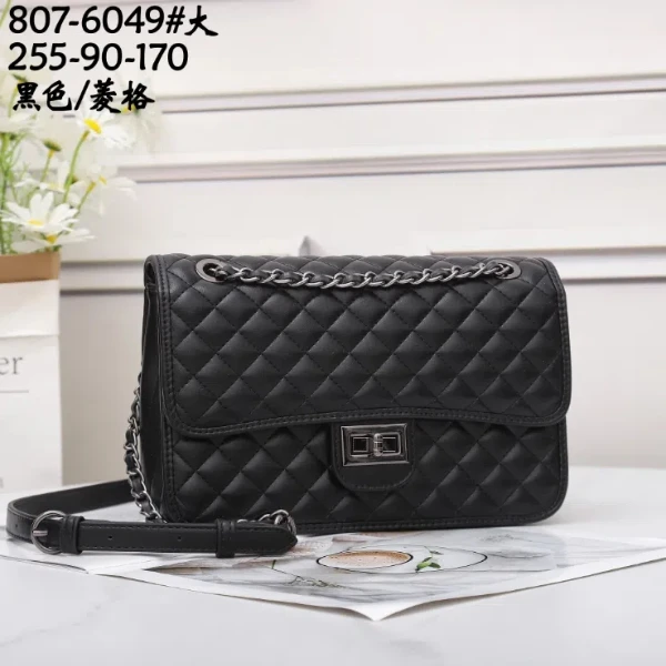 【佐伊甄选】GQ-6049大-黑色菱格轻奢女士时尚气质小众腋下斜跨包包
