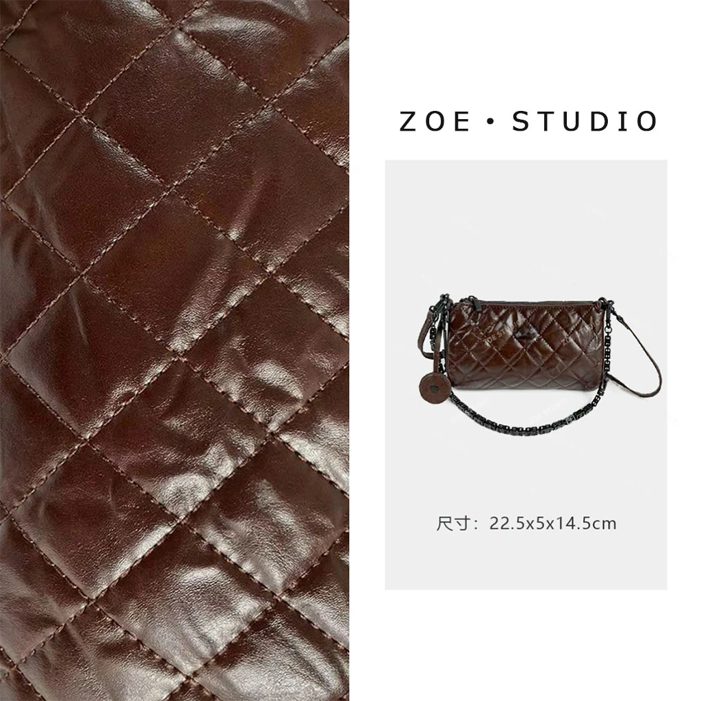 【佐伊甄选】ZT-D7068-手抓牛皮咖轻奢女士时尚通勤百搭腋下斜挎包