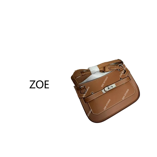 【佐伊甄选】XKY-3904-棕色轻奢女士时尚气质小众通勤腋下斜跨包