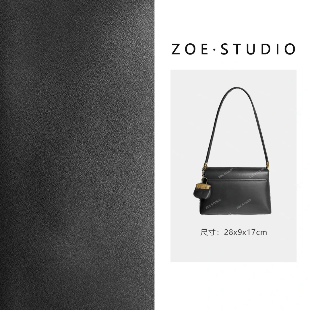 【佐伊甄选】SKL-7208-黑色轻奢女士时尚气质通勤小众腋下斜跨包包